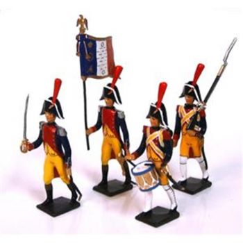 ensemble de 4 figurines "Gendarmerie Imp&eacute;riale"