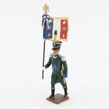 drapeau de l'infanterie l&eacute;g&egrave;re italienne (1810)
