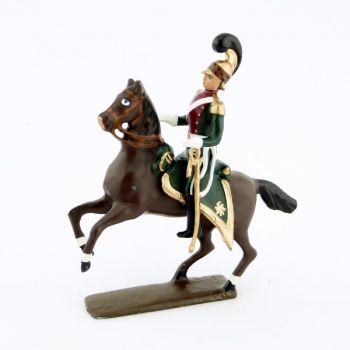officier des chevau-l&eacute;ger 4&egrave;me rgt (plastron cramoisi) (1812)