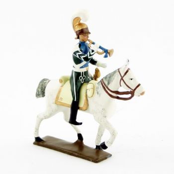 trompette (d'ordonnance) des chevau-léger 5ème rgt (plastron bleu) (1812)