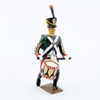 tambour (d'ordonnance) des voltigeurs de la garde &agrave; l'assaut