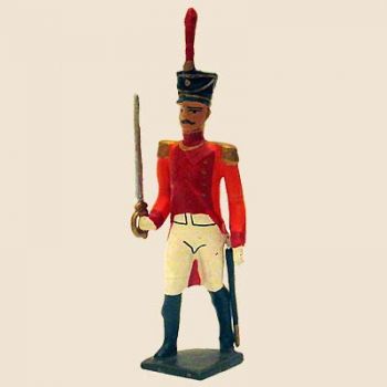 officier du bataillon de neuch&acirc;tel (tenue "orange", ancienne version)
