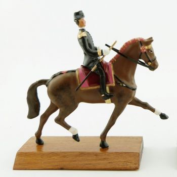 cavalier du Cadre Noir, grand mod&egrave;le (h. 85 mm)