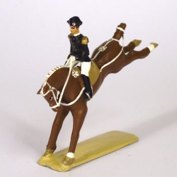 Croupade, cavalier du Cadre Noir, petit mod&egrave;le (h. 55 mm)