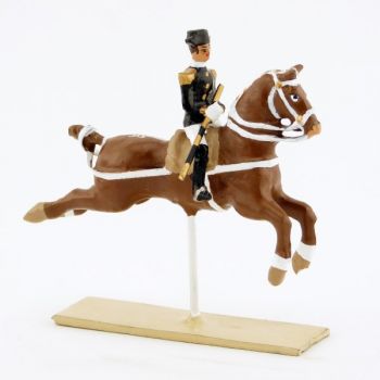 Cabriole, cavalier du Cadre Noir, petit modèle (h. 55 mm)