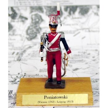 mar&eacute;chal Poniatowsky sur socle bois