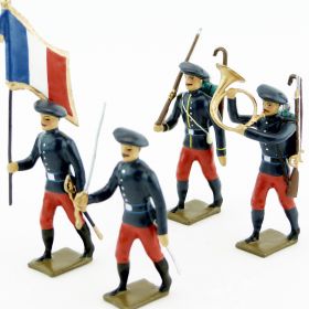 Infanterie alpine 1914, pantalons rouge garance